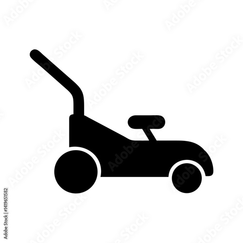 Lawn mower grass cutter garden tool equipment lawnmower gardening machine cut grass lawn care vector