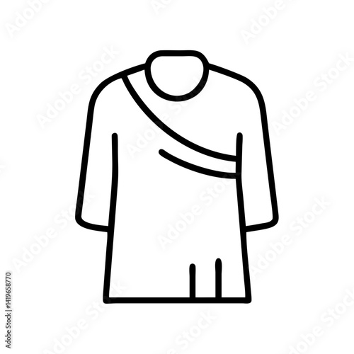 Find traditional sherwani kurta design vector illustration ethnic wear outline style fashion