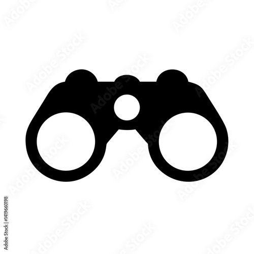 Binoculars vector, optical instrument, vision, search, explore, spyglass, zoom, find, look, view, see, travel, discover