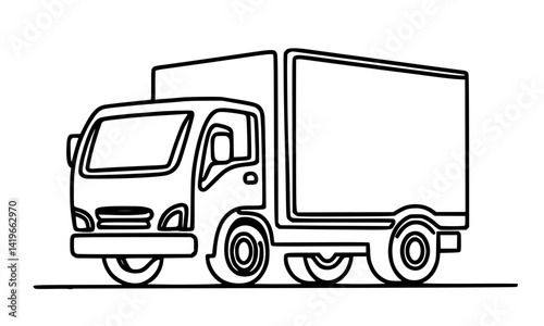 truck isolated on white background