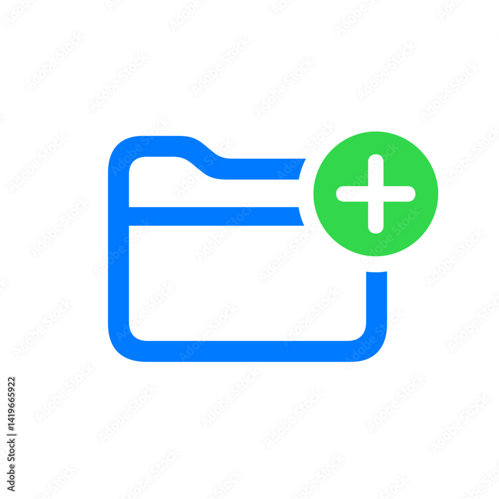 Folder Add Badge Icon Folder Add Badge Icon