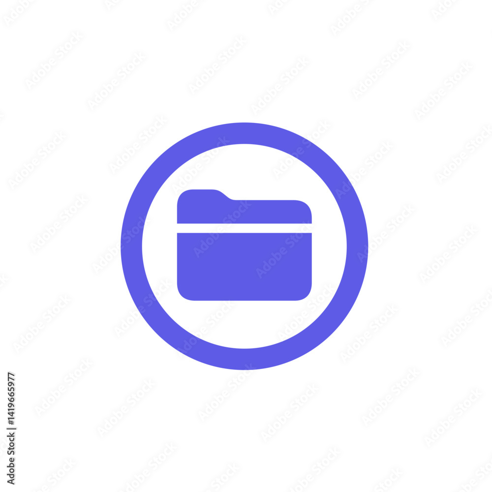 Folder Circle Icon Folder Circle Icon