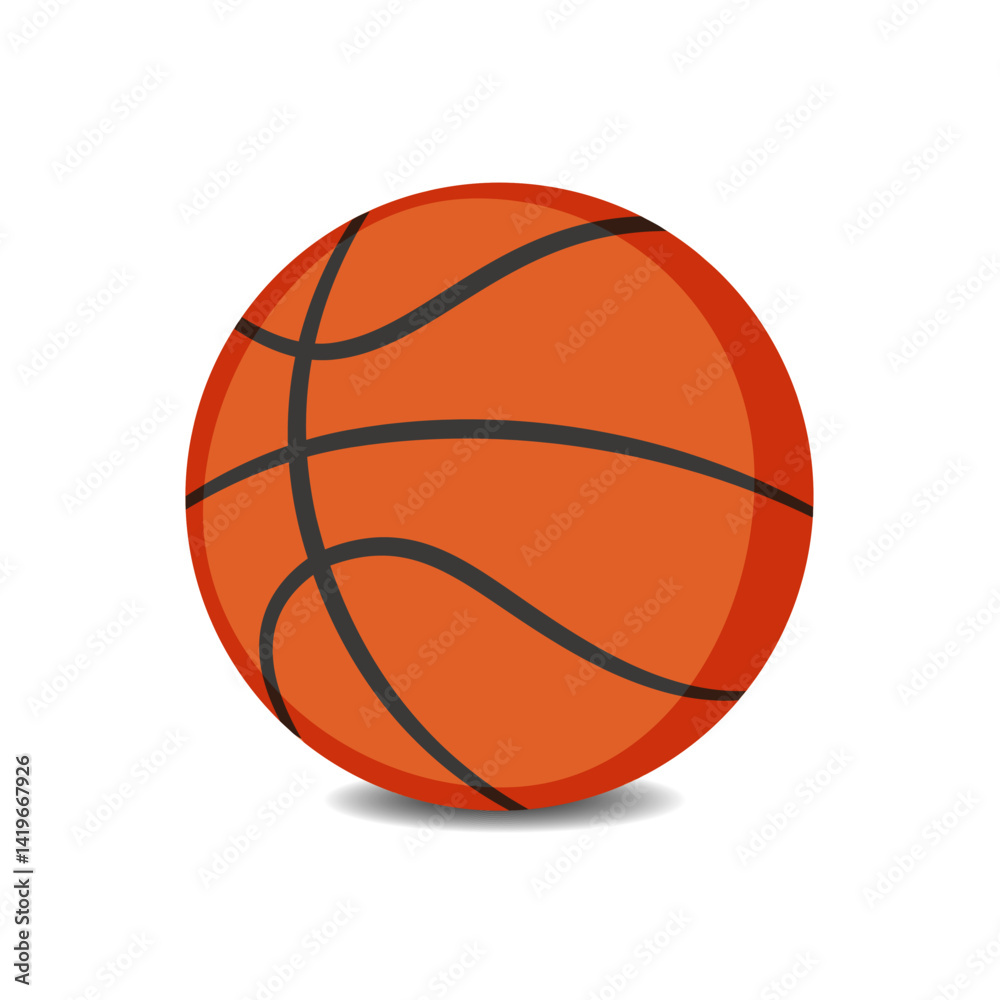 Fototapeta premium Basketball Ball – Vector Sport Illustration