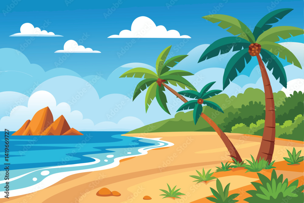 Obraz premium Ocean Waves Beach Background