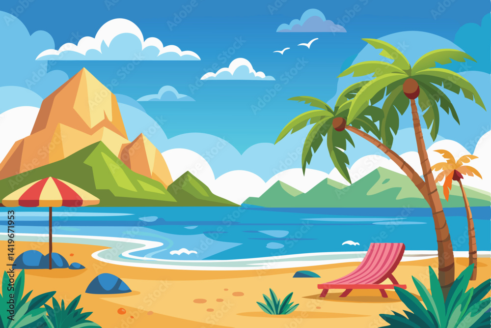 Obraz premium Ocean Waves Beach Background