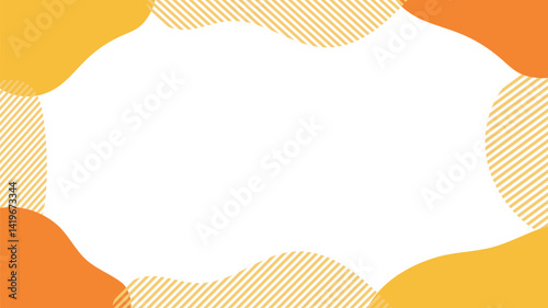 流体シェイプのフレーム　液体の抽象的な流動体　Abstract shapes frame