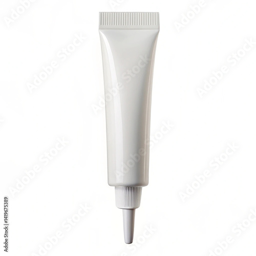 Lash glue tube on white background