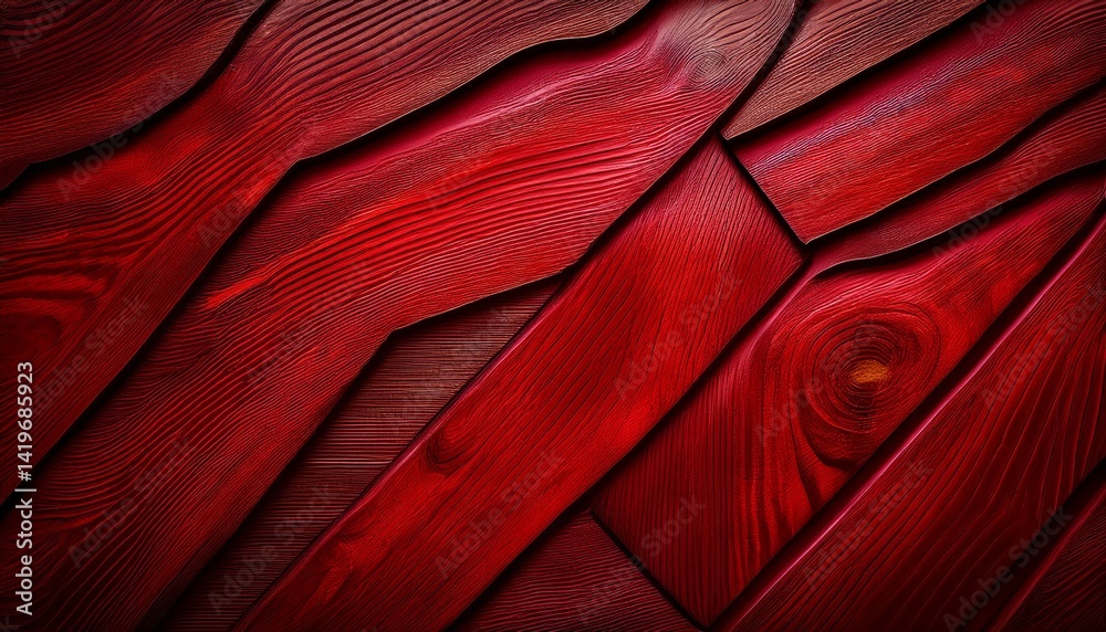 Obraz premium Red wood texture background