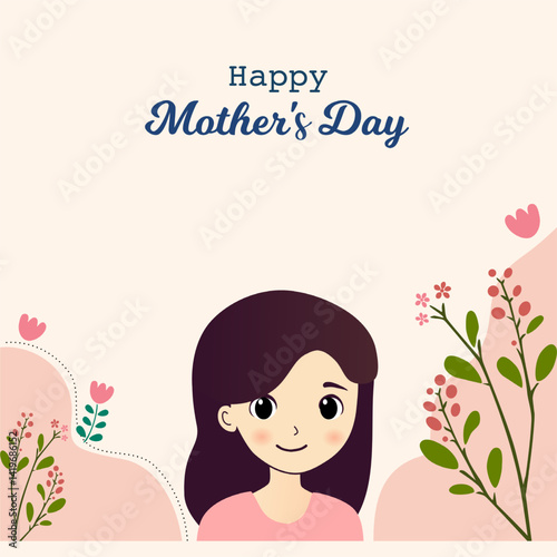 Happy Mothers day greeting card background