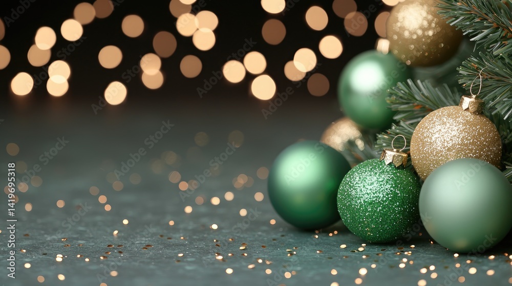 Fototapeta premium Festive Christmas Ornaments