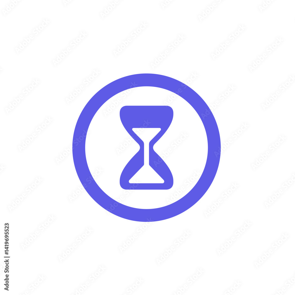 Hourglass Circle Icon