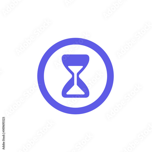 Hourglass Circle Icon