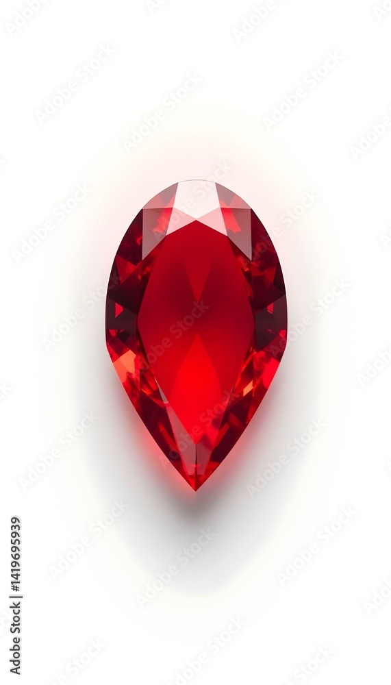 ruby gemstone isolated on white ruby gemstone isolated on white