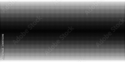 Halftone Square Pixels Pattern. Faded Shade Background. Grid Gradation BG. Black Screentone Diffuse Background. Overlay Texture. Abstract Pattern for Design Comic Prints