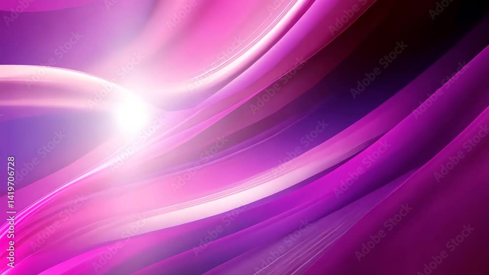 Fließende Rosa Magische Lichtpartikel Animation Hintergrund