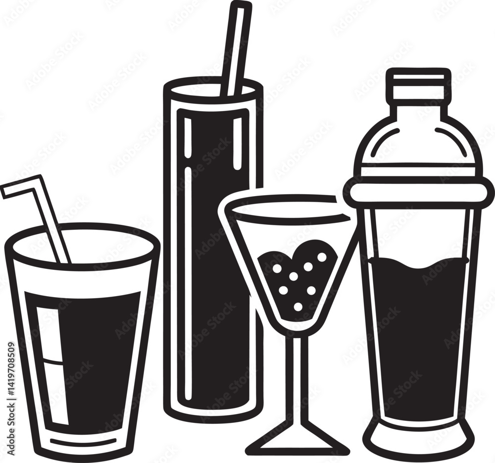 set of drink and drinks set of drink and drinks