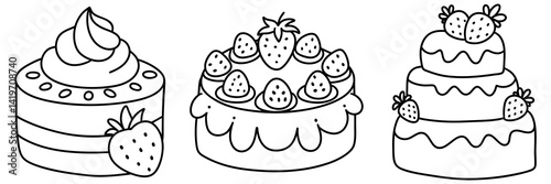 Delightful strawberry cake designs showcase layers of sweetness and charm, perfect for any celebration