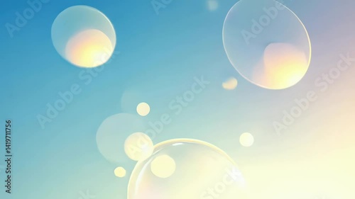 A Tranquil Symphony of Bubbles Captivating Backgrounds for Spiritual Growth and Clarity Visualization