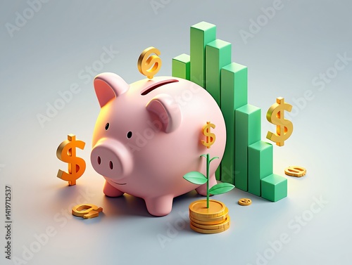 Piggy Bank Savings Growth Investing and Financial Planning for a Secure Future