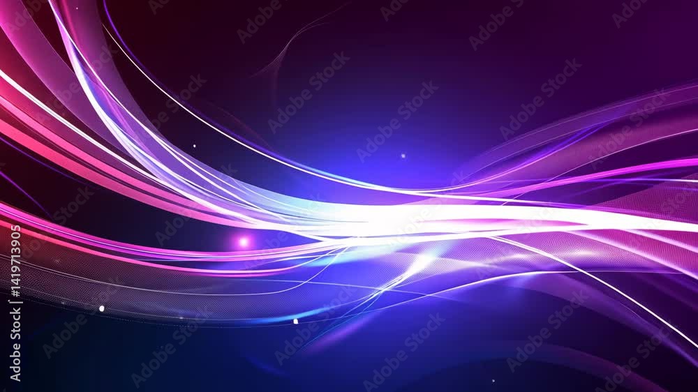Kontrastreiche Lila Rosa Linienanimation Hintergrund