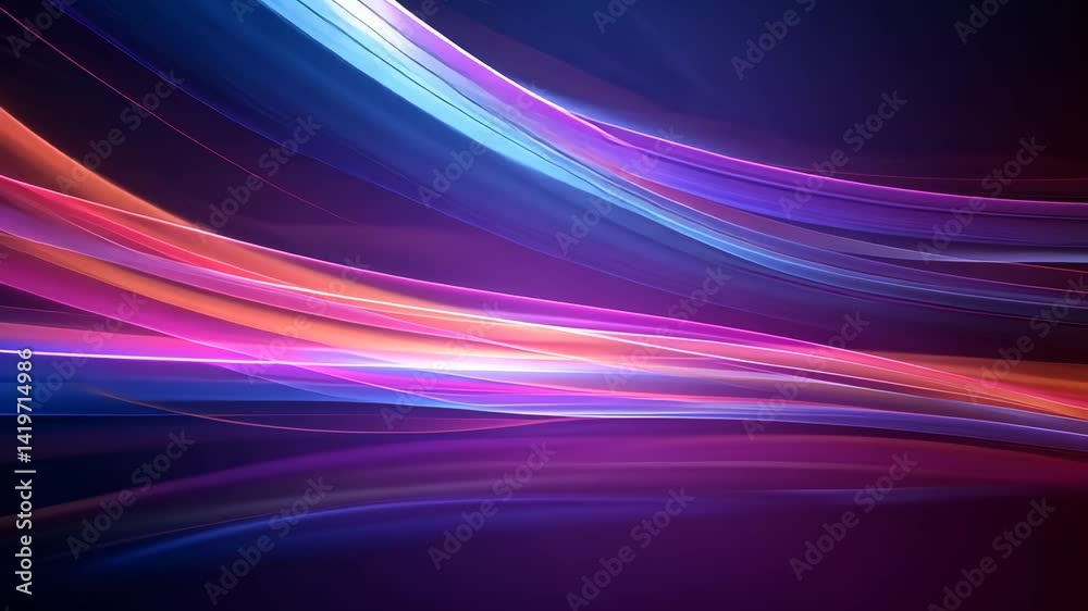 Dynamische Rosa Blau Diagonale Lichtspur Animation