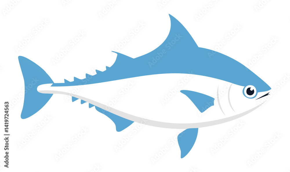 Fototapeta premium Vector Illustration of a Shark