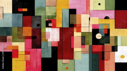 Geometric shapes, overlapping rectangles, abstract design, modern background - abstract light contrast shapes
