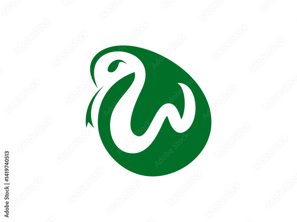 Fototapeta premium W snake.eps