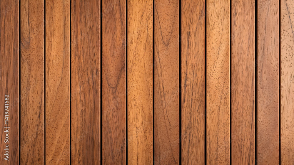 Naklejka premium Brown Wooden Planks Texture Background