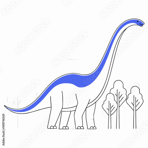Vibrant Drawings of Roaring Reptiles and Gentle Giants, Ideal for Children's Books, Posters, and Digital Artwork
