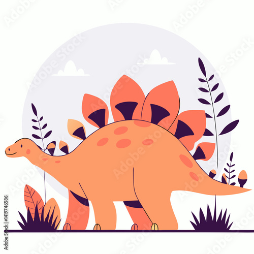 Detailed Clipart Set of Jurassic Era Giants Showcasing Various Dinosaurs in Dynamic Scenes and Natural Habitats
