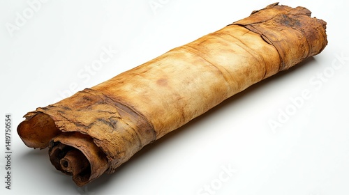 Rolled parchment document of historical significance.