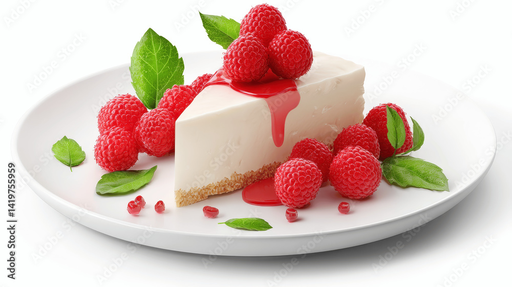 a slice of raspberry cheesecake a slice of raspberry cheesecake