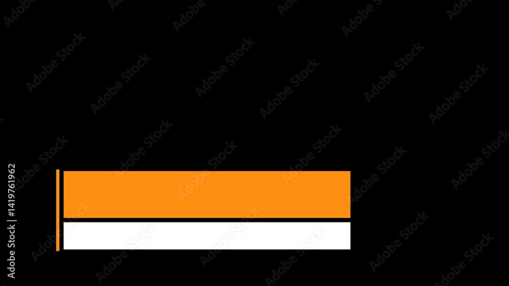 Minimalist lower third animation video, breaking news broadcast animation, modern lower third design