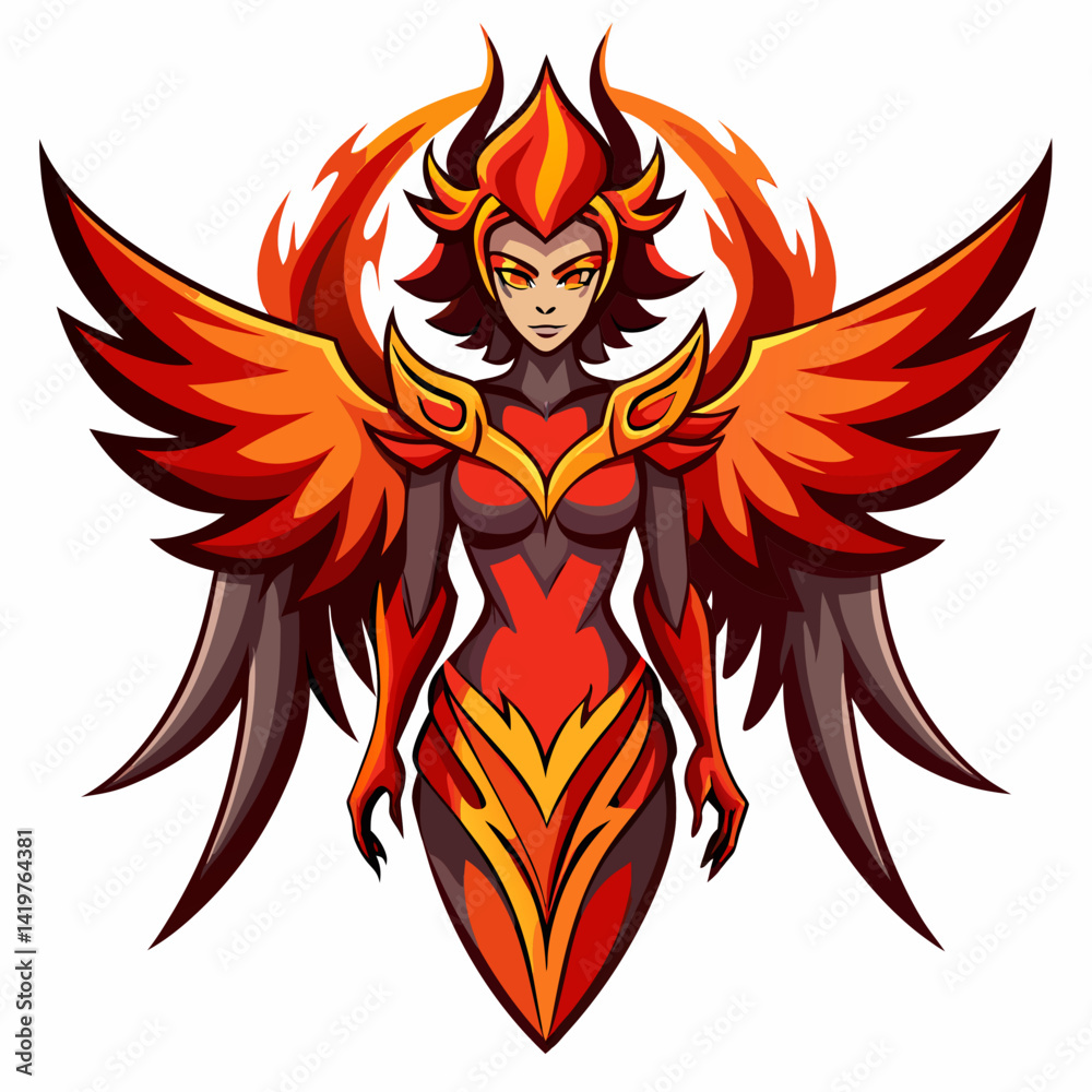 Naklejka premium vector illustration of an eagle