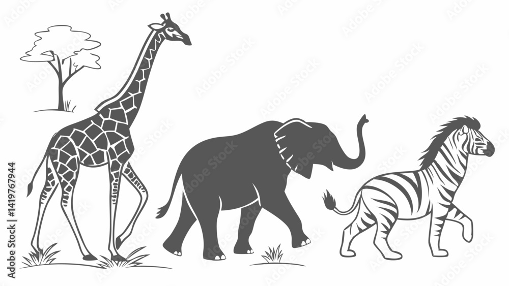 Obraz premium animal vector