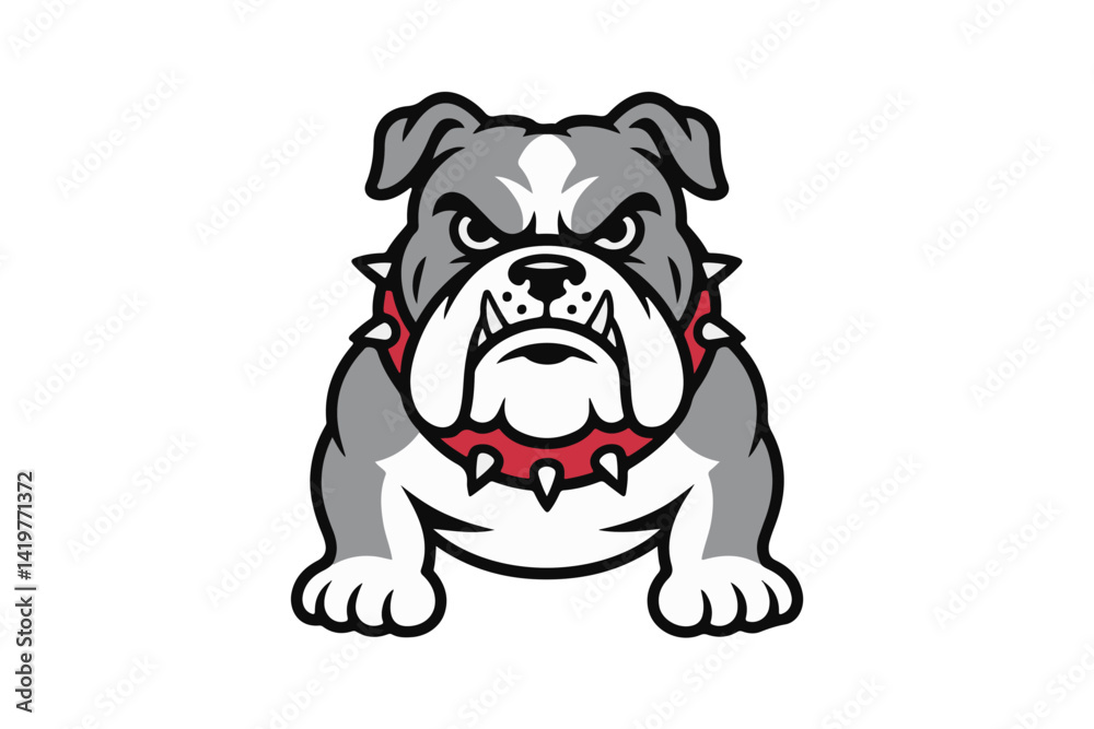 Naklejka premium bulldog illustration vector