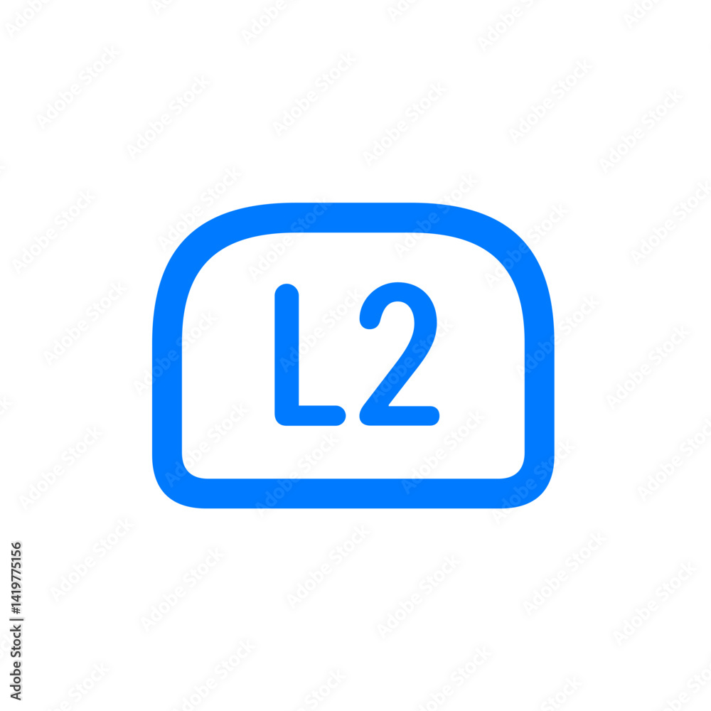 L2 Button Rounded Top L2 Button Rounded Top