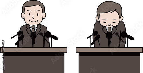 記者会見、記者発表、謝罪会見Ｂ