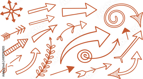 variety of whimsical shapes, crowns, stars, and abstract lines, all rendered in a stylish, consistent aesthetic. 