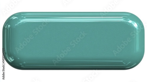 Simple rectangular button, clean lines, flat design element - website element interface