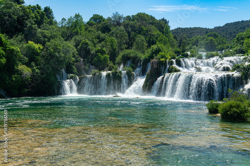Skradinski Buk. Krka National Park, Croatia
