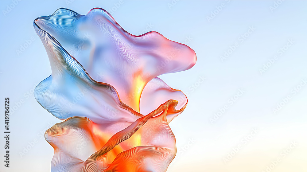 Obraz premium Abstract Colorful Fluid Shapes Design