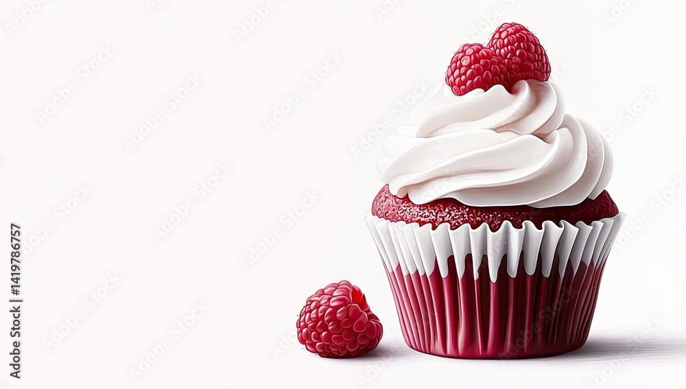 Red velvet cupcake with raspberry (5) Red velvet cupcake with raspberry (5)