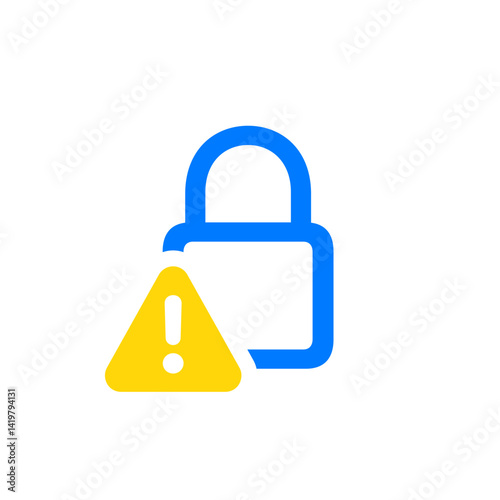 Warning Lock Icon