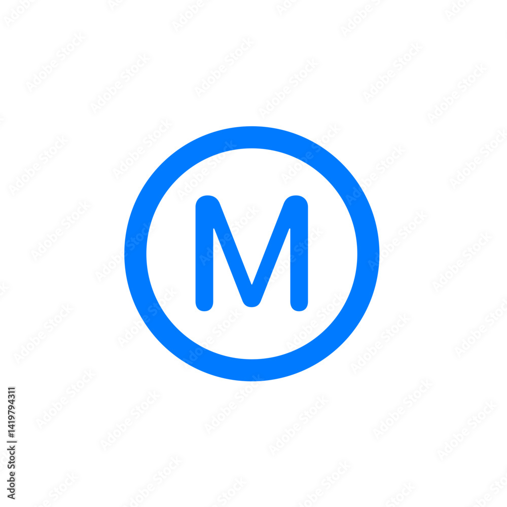 M Circle Icon M Circle Icon