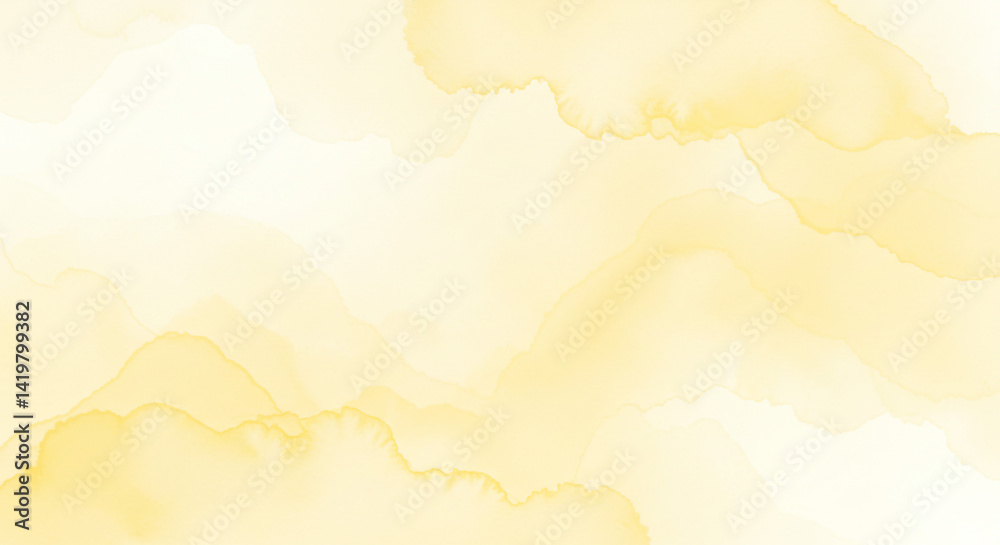 Soft yellow watercolor background with subtle variations in tone and gentle blending of colors Soft yellow watercolor background with subtle variations in tone and gentle blending of colors