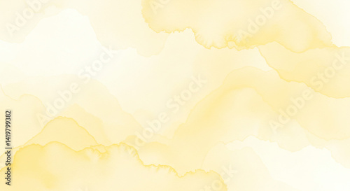 Soft yellow watercolor background with subtle variations in tone and gentle blending of colors