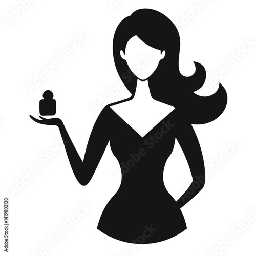 latin beauty specialist silhouette vector