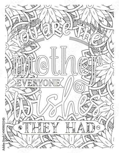 Wallpaper Mural Mothers-Day-Quotes-Coloring Pages.  drawing of a house Torontodigital.ca